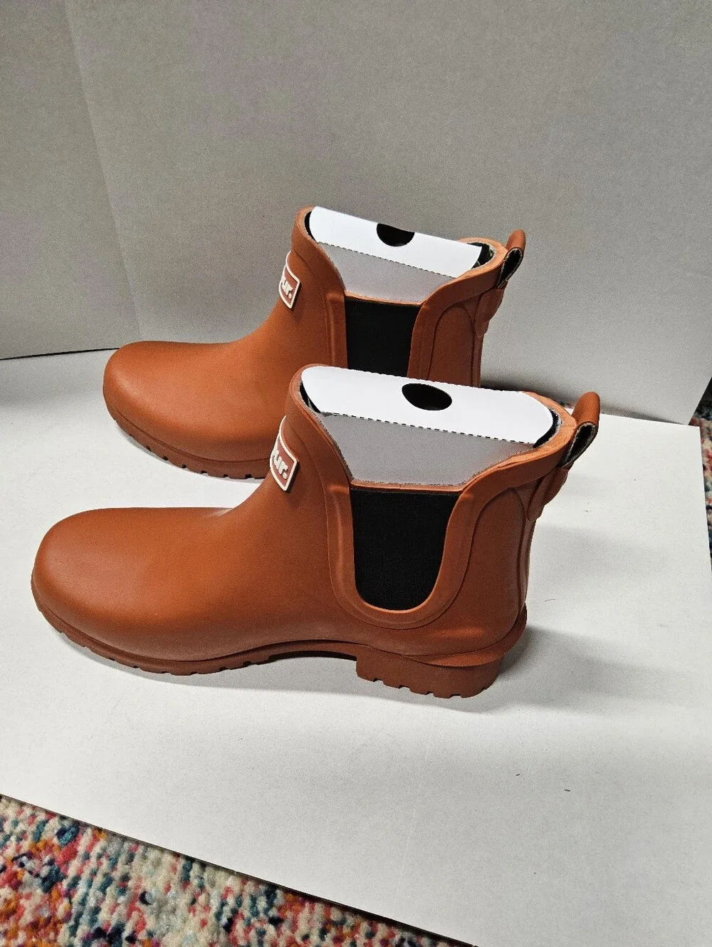 NWOT Barbour Wilton Size 6 Spiced Pumpkinn Rain Boots